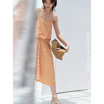 RandomPiece acetic acid-dyed glossy smooth three-dimensional kink suspenders