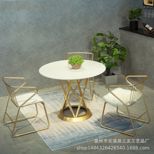 Nội thất Bắc Âu thời trang phòng khách bằng đá cẩm thạch phòng khách kết hợp bàn ăn hình chữ nhật - Đồ gỗ ngoài trời ghế xếp naturehike