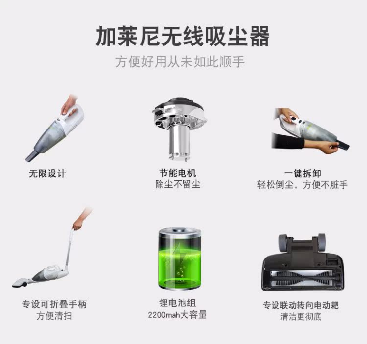 Máy hút bụi không dây Kunne gia đình mạnh mẽ sạc điện cầm tay dọc không dây - Máy hút bụi robot hút bụi neato
