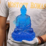 Liuli Buddha Статуя Фармацевт Будда Грин дю -дю мать Веншу Байду Мать Лотос Свежие фермеры на всю жизнь на всю жизнь