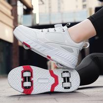 Roller skates four-wheel sports deformation shoes detachable adult wheel shoes invisible skates childrens student heelys shoes