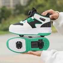 Heelys shoes two-wheeled deformation shoes childrens roller skates double row sports boys and girls invisible skates