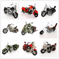 Retro Motorcycle Iron Sheet Model Swing Piece Creative Restaurant Café Bar Ktv Adornment Genguan Desktop