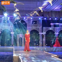 Iron Art Shining Flying Bird 51 mall mid-court Beauty Chen Hanging Accessories with wings Air Stage Pendant Wedding