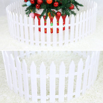 Christmas Tree Fencing Christmas Decorations Fence 1 2 m 1 6 m White Plastic Fence Scene Arrangement