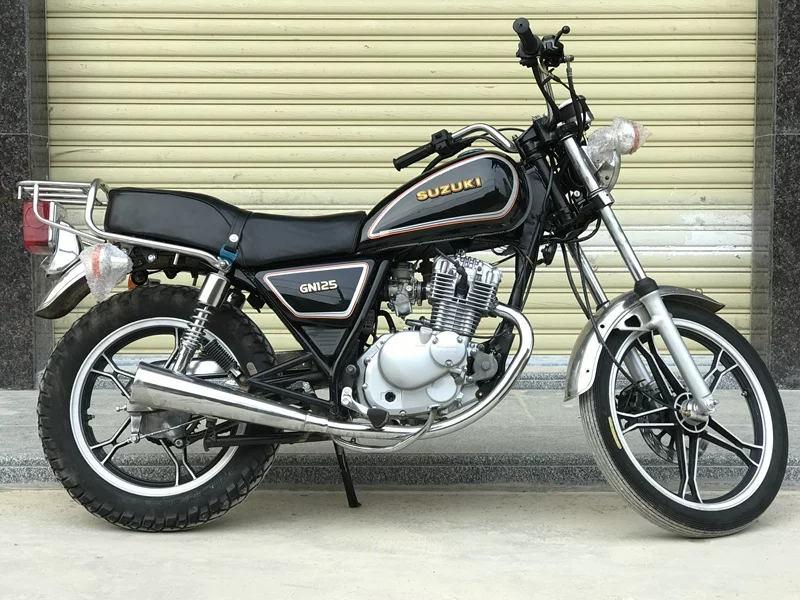 Б/у Сузуки мотоцикл GN125CC Импортированный Принц Принц Мужской мотоцикл Мотоцикл