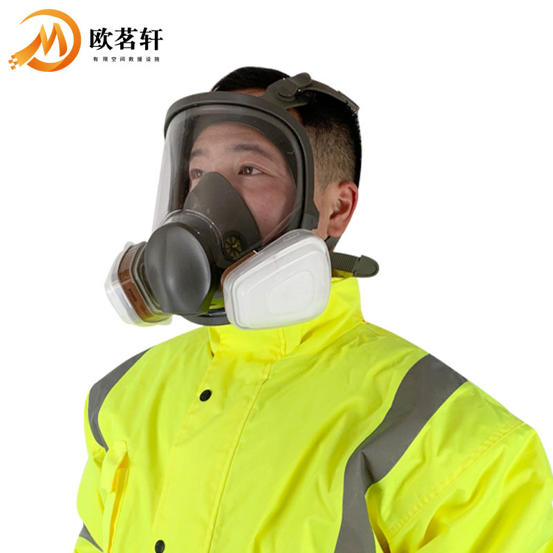 6800 Anti-gas mask on both sides mask Pesticide Protection Mask Face Hood Dust-proof Full-face Head cover Full firefighting