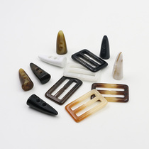 Horn buckle Sub-belt Decorative Buttons Womens Big Clothes Wind Clothes Long children sweater adjusting day buckle Buckle Accessories