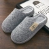 Dép cotton mới 2018 nam mùa đông gia đình túi xách đôi có đáy dày trong nhà nữ cotton kéo nam mùa thu dép nam adidas Dép