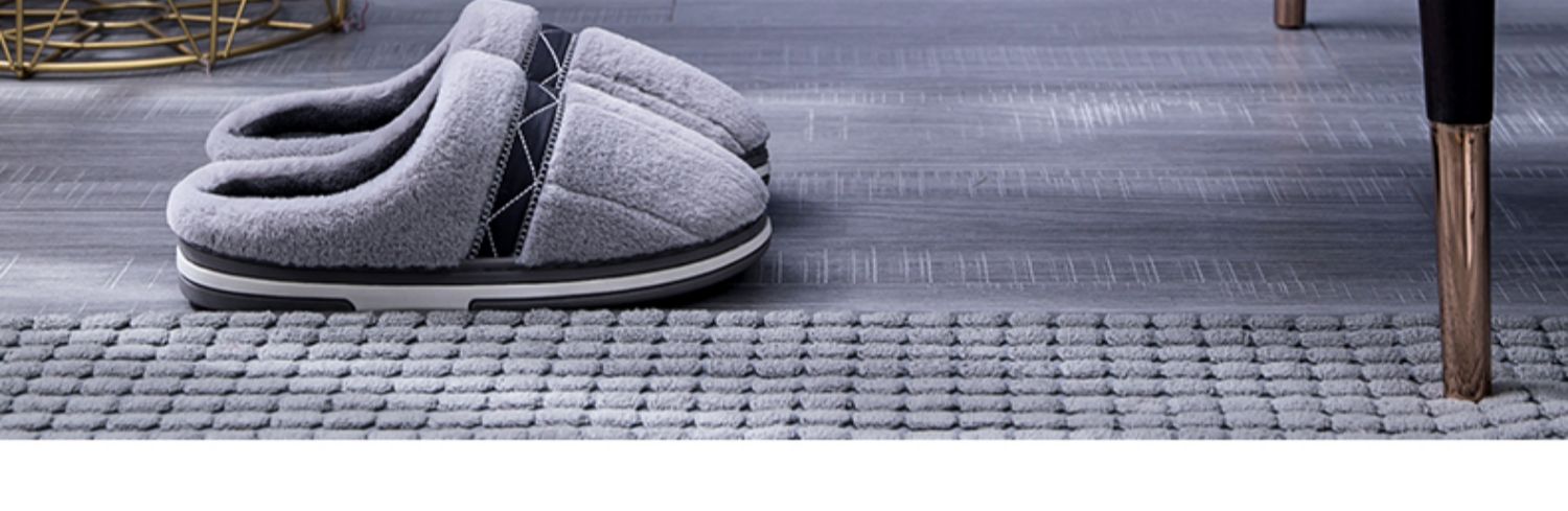 Dép cotton nữ dễ thương mùa đông sang trọng chống trượt trong nhà tháng gia đình giày ấm đôi vợ chồng giày cotton nam - Trang chủ dép đi trong nhà lock&lock