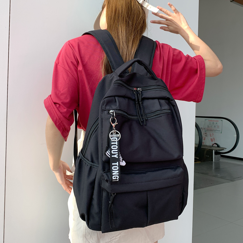 Boomer Double Shoulder Bag Woman Brief About Large Capacity Travel SHOULDER BAG MEN'S KOREAN EDITION DAY SERIES JUNIOR HIGH SCHOOL COLLEGE STUDENT SCHOOL BAG