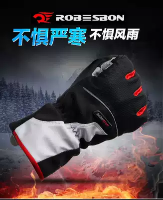 ROBESBON riding gloves bicycle warm full finger gloves bicycle long finger gloves riding equipment