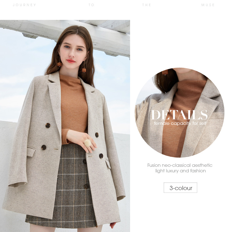 Veste pour femme en Laine - Ref 3219890 Image 8