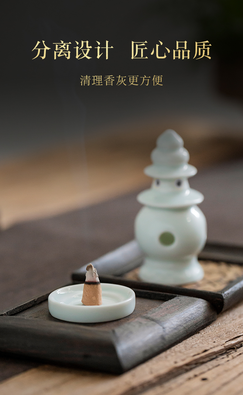 Wilson of the three pool reflected on day of jingdezhen ceramic small incense incense aloes nerves household indoor incense table