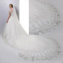 HL26 bridal wedding veil 4M1 8 meters wide sequined lace new eBay Dunhuang style veil