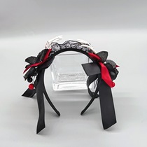 Halloween ghost hand hairband bow lace headband hair accessories party festival COS dance suitable