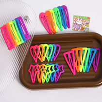 Frosted Large Rubber Paint Hair Clip Fluorescent Color Hair Accessory Hair Clip Womens Geometric Square Water Drop Triangle Clip