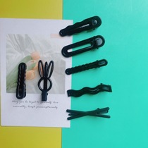 6cm U-shaped glossy black hairpin high-quality popular dopamine DIY hairpin material accessories