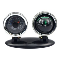 Compass two-in-one on-board guide ball with temperature and humidity meter spot