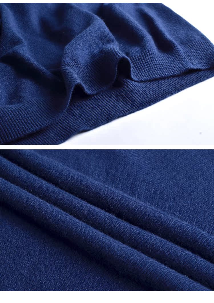 Mùa đông người đàn ông mới của đồ trang sức Zhenbei tinh khiết cashmere áo len V-Cổ dài tay màu rắn áo len áo thun áo sơ mi 122122207