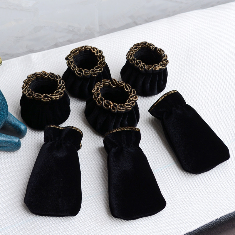 Universal piano pedal cover thickened non-slip piano stool foot cover pad piano chair leg protection decorative dust cover