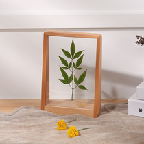 Three-dimensional dry flower photo frame table wash photos made of 6 7-inch U-shaped beech creative plant specimen Acrylic photo frame