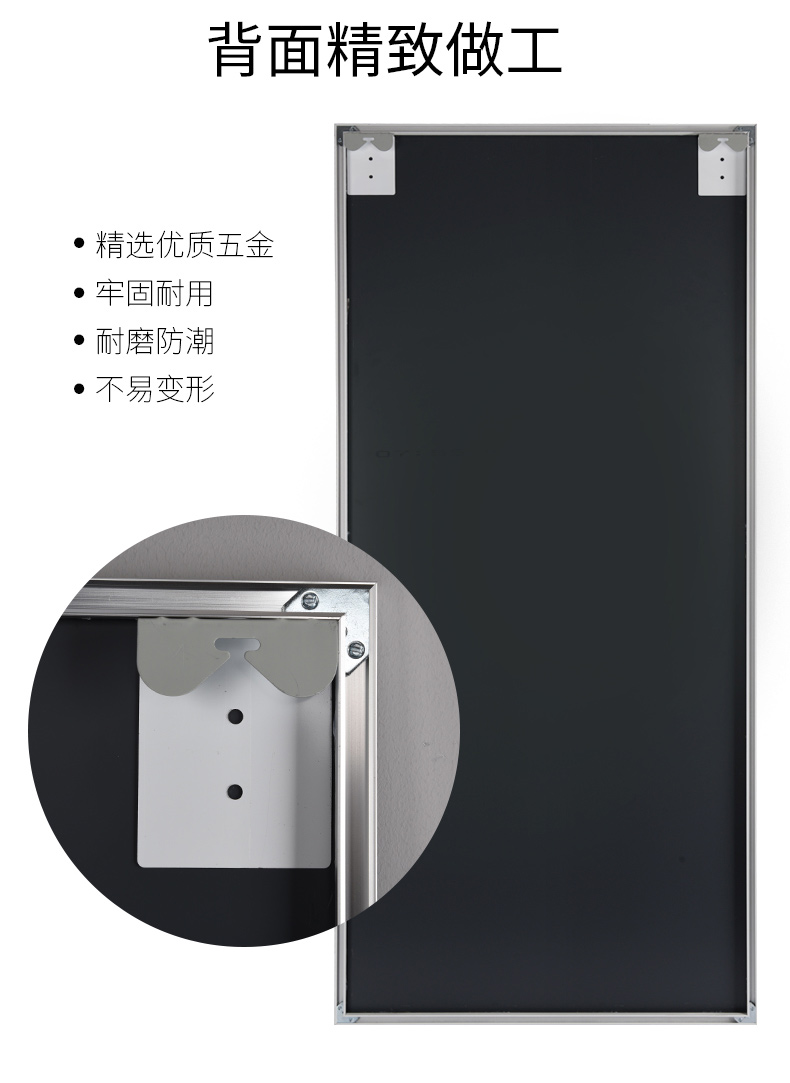 Khung nhôm chống cháy nổ sàn nhà tường cửa hàng quần áo gương lớn lắp gương treo tường gương tùy chỉnh - Gương guong phong tam