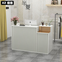 Cashiers Clothing Shop Minimalist Light Extravagant Shop Modern Hairdresse Shop Bar Terrace Beauty Salon Front Desk Small Reception Desk