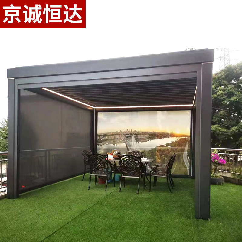 Greenhouse Villa Roller Shutters Aluminum Alloy Glass House Design Building Top Steel Structure Glass Top Broken Bridge Aluminum Doors And Windows Custom