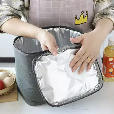 Aluminum foil lunch lunch box Hand bag large bag with rice bag insulated bag lunch bag lunch bag with rice yuqi