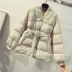 Quần áo cotton thắt lưng cotton Quần áo dài nữ mùa đông sản phẩm mới lỏng mỏng ấm ấm áo dày dày áo khoác bông áo khoác áo phao nữ uniqlo Bông