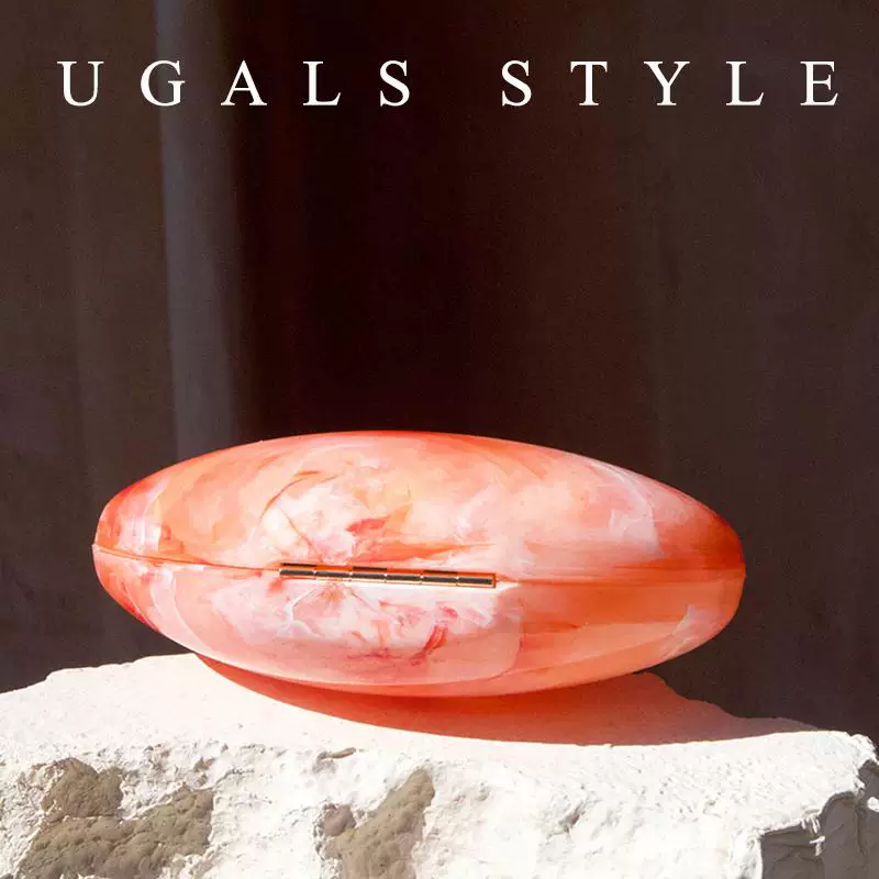 UGALS Акриловая мини-клатч сумка, милая сумка для телефона, шампанское цвет