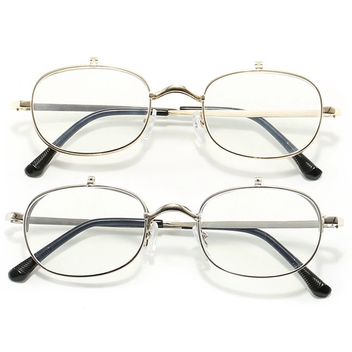 Новые металлические очки для чтения, откидные очки для чтения, линзы с защитой от синего света, откидные очки, откидные зеркала, откидные линзы