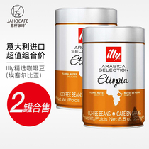 Italy imported illy single coffee beans Ethiopia 250g × 2 cans