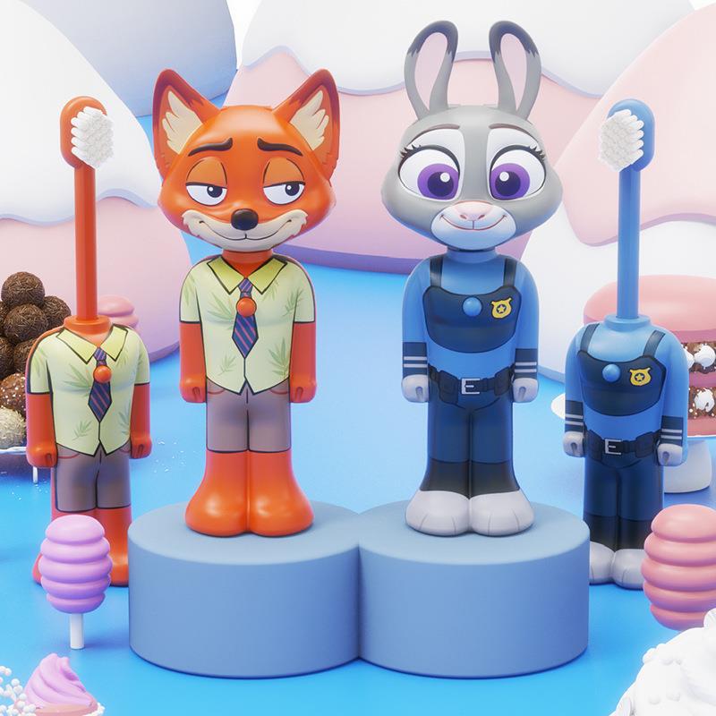 Zootopia Series Merchandise Nick Judy Benjamin Soft-Bristled Retractable Toothbrush Children's Toiletries Zootopia Series Merchandise Nick Judy Benjamin Soft-Bristled Retractable Toothbrush Children's Toiletries