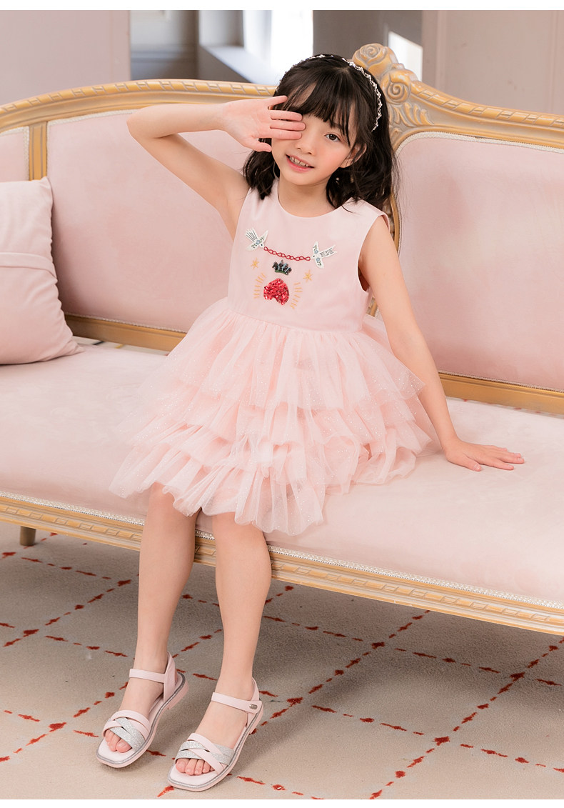 百丽 2022年夏季新款 中大女童 软底凉鞋 双重优惠折后￥128.8包邮 26~37码2色可选