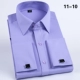 Mùa thu Pháp Áo sơ mi nam Slim dài tay áo kinh doanh tay áo móng tay nam Cuff cao Lãnh đạo khóa áo sơ mi Village Dress