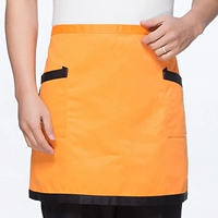 Оранжевая черная граница двойной карманный юбка