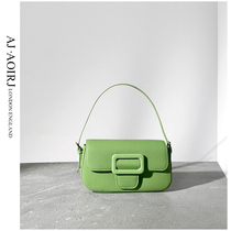 (AJ AOIRJ UK) niche design leather small square bag 2022 new bag bag one-shoulder diagonal cross womens bag