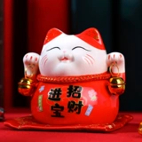 Fortune Cat Creative Маленькая Маленькая Гостиная Магазин Открытие подарков Fortune Cat Homemic Ceramic Home украшения хранилище тибетские