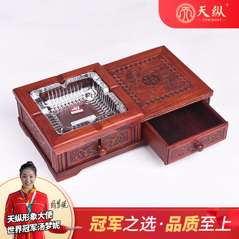 Large Red Acid Branches Blessing characters Ashtray Belt Drawers Retro Chinese Style Tobacco Cylinders Hand Sculpted Pendulum Pieces Home Living Room Tobacco Cylinders