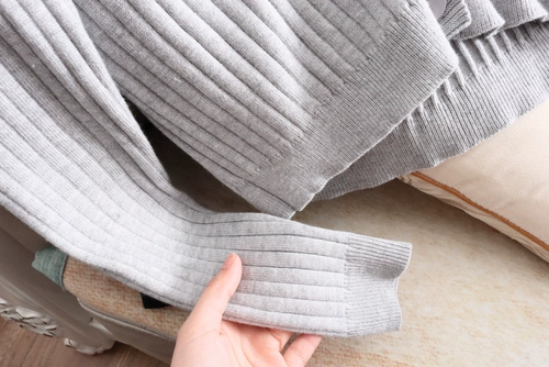 MO Wei Family Exit Texture, Good, Salty, Sweet, Sweet Mss Casual V -neck Свитер Кардиганский свитер