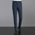 Ai Fans House Navy Blue Jacquard Quần nam kinh doanh Chuyên nghiệp Quần phù hợp Miễn phí Slim Slim Quần dày nam quần vải nam Suit phù hợp