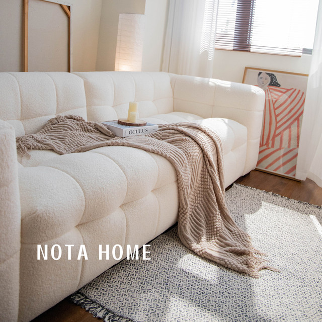 Nordic sofa blanket light luxury throw blanket cloak shawl air conditioning blanket office nap blanket blanket sheet ຜ້າຫົ່ມດຽວ