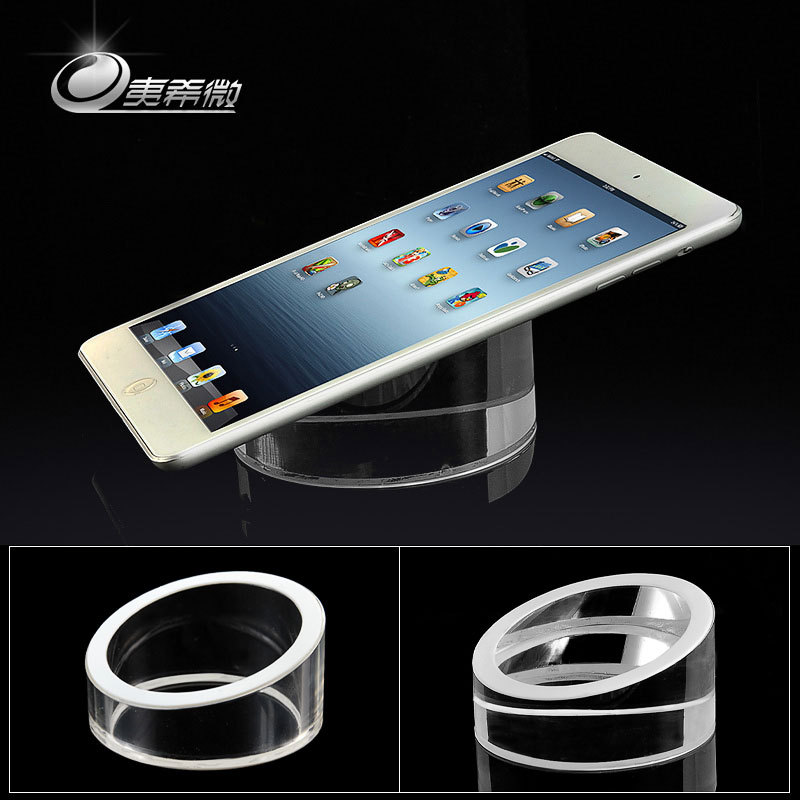 Tablet Display Stand Transparent Disc Pad Desktop Solid Cylindrical Display Bracket Hanger