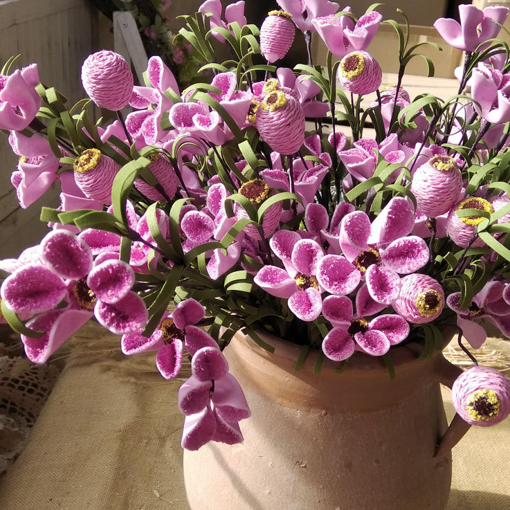 Persian daisies small fresh 6 simulations fake flower American rural wedding home decoration flower bouquet drawing room