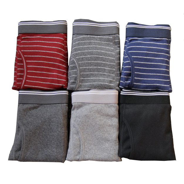 Muji cotton nam phía trước mở tóm tắt bốn góc quần lót cotton cao cấp đàn hồi bọc riêng sịp đùi nam