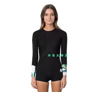 Spot RIP CURL 1mm surf winter jacket wetsuit sunscreen snorkeling long-sleeved shorts spring and summer Women