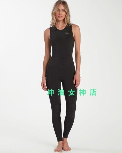 Billabong1mm sleeveless body surf anti-cold suit wetsuit wetsuit for thin black snorkeling spring autumn season women