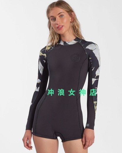 Billbong 2mm surf snorkeling half-body wetsuit wetsuit female Surf Wetsuit women